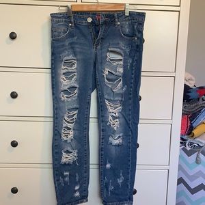 ripped Guess jeans!